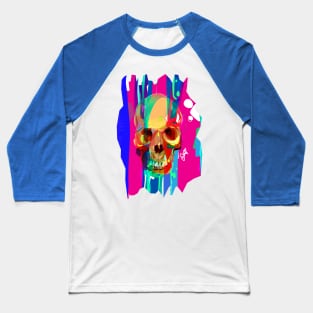 Crazy Skull Baseball T-Shirt